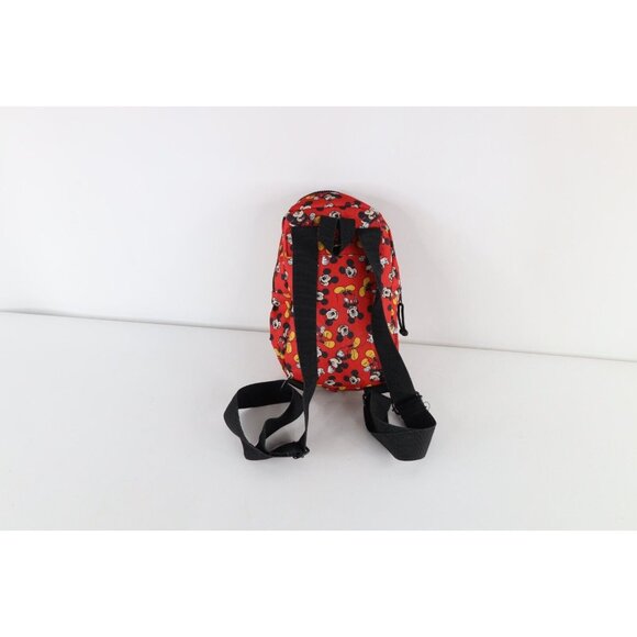 Vintage Disney Mickey Mouse All Over Print Distressed Mini Backpack Book Bag main image 5